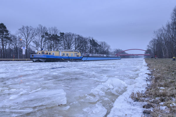 Rheine Altenrheine Eisgang auf dem DEK