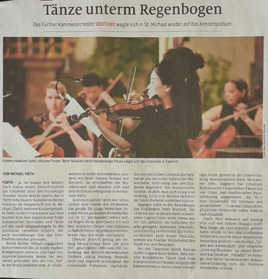Ventuno Am 5.August.2020 in den Fürther Nachrichten.