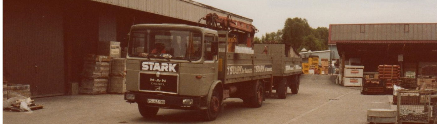einer unserer STARK-LKWs in den 80er Jahren