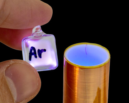 argon gas ionizzabile, argon elementare, argon campione, argon collezione, argon elemento, argon tavola periodica