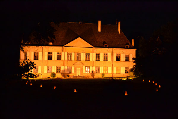 Eclairage nocturne du Château du Passage