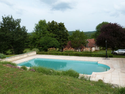 Vue sur la piscine