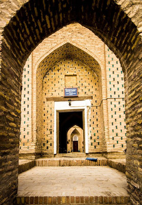 front door of Mozori Sharif madrassah