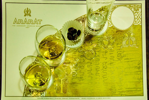 Tasting the famous Armenian Brandy