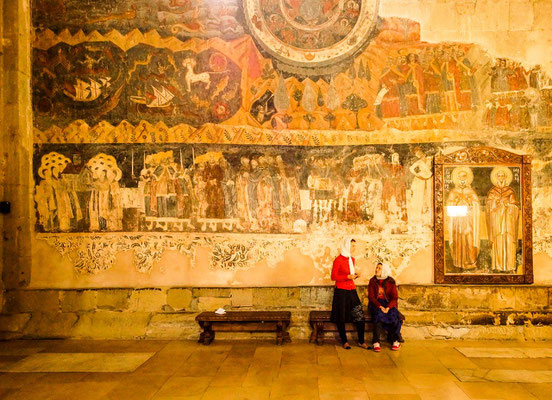 One of the frescoes of the Svetitskhoveli Cathedral