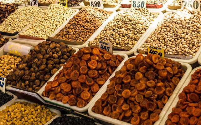 at the bazaar - dry fruits and nuts