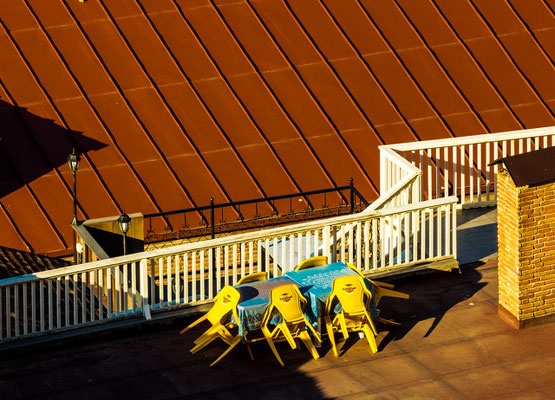 Sunny roof terrace