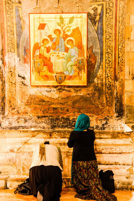 Monument under which the robe of Jesus is said to have been buried