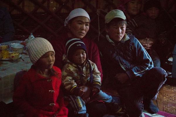 the family listened attentively to the musicians