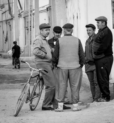 Khiva, Uzbekistan - after work talk