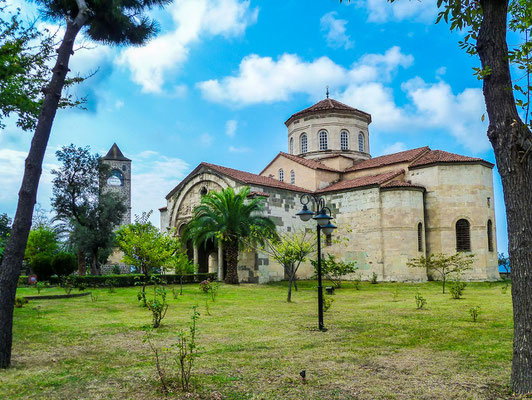 Hagia Sophia was built in Trebizond during the reign of Manuel I between 1238 and 1263