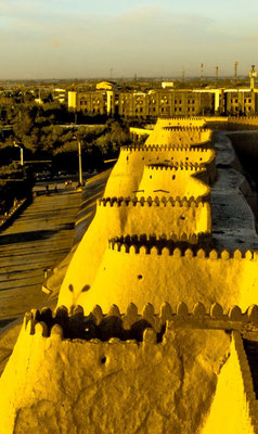 the walls of Khiva