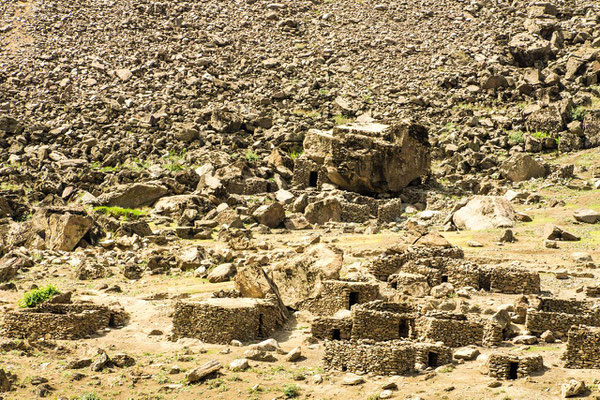 Earthquake destroyed Afghan village