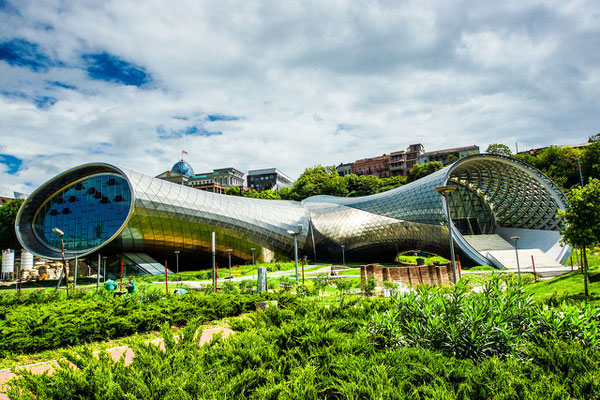  Music Theater and Exhibition Hall. A pair of massive pipes that now lie there like two Ozymandian legs of steel