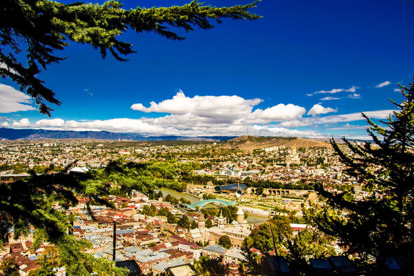 Tbilisi, city view from the statue of Mother Georgia