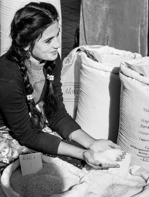 Bazaar of Khiva, Uzbekistan -  Can I offer you rice?