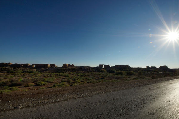 walls of of the massive Seljuk city Soltangala, or Sultan's Fortress, the largest of Merv's 5 ancient walled cities