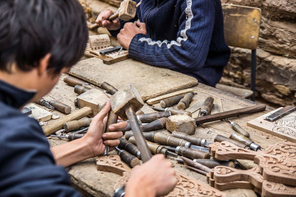 Young craftsmen at work