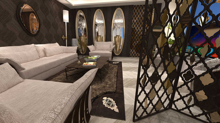 Subliminal living room interior design
