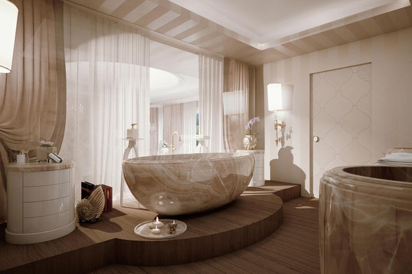 Subliminal marble bathroom