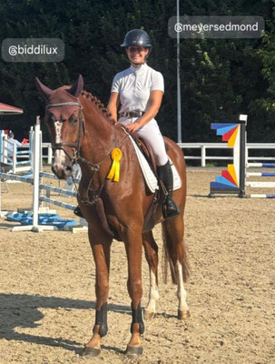 Winner Springpferdeprüfung L with Claudia Kraus 