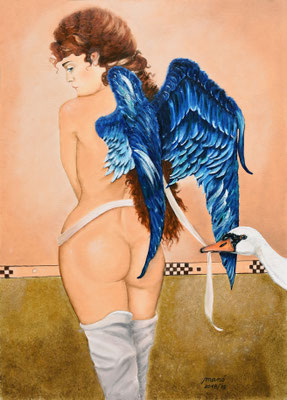 Öl auf Malkarton, 50 x 70 cm
