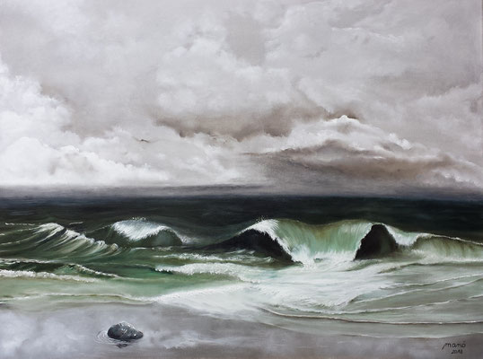 Meer, Öl auf Leinwand, 80 x 60 cm