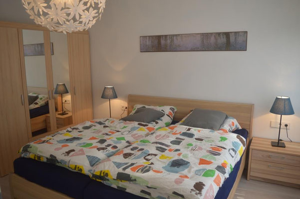 Schlafzimmer Ferienwohnung Bad Schussenried