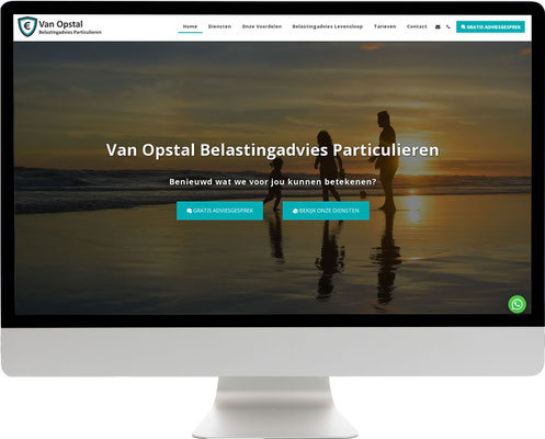 Financiële dienstverlening website professioneel ontwerp