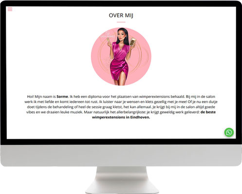Beauty en wellness website persoonlijk