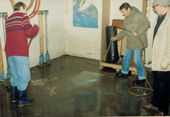 1988 Hochwasser im Clubhaus