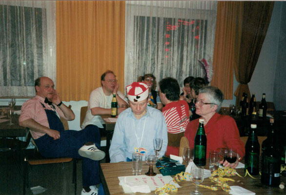 1992 Ramba Zamba - Kurt Bender, Wolfgang + Annette Gäßler, Marion Polydore, Karl + Renate Kubicek, Bernd + Fr. Lenuweit (von hinten li.)