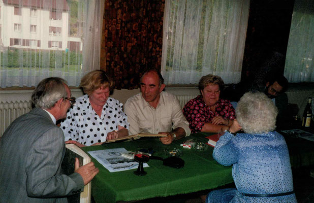 1987 60 Jahre - Alfred + Inge Unger, Helmut + Inge Meuser, Ursula Dillmann, Martin Müller (von li.)