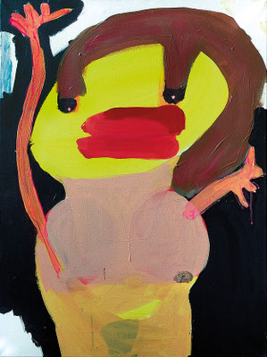 Wusenbunder, 2018, 60 x 80 cm, Acryl auf Leinwand
