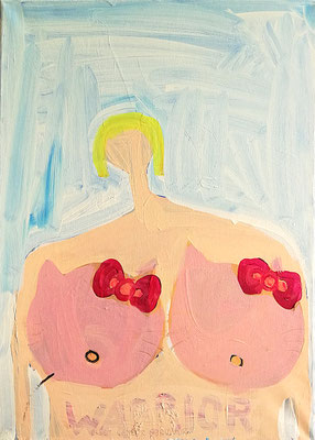 Hello Titty!, 2019, 80 x 100 cm, Acryl auf Leinwand