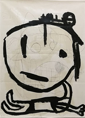 o.T., Acryl auf LKW-Plane, 125 x 170 cm, 2020