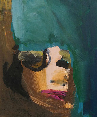 Maikel Dschäksen, 2017, 30 x 40 cm, Acryl auf Leinwand