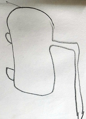 o.T, 2015, 7,5 x 10 cm, Bleistift auf Papier