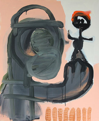 IRANURINURAN – eine Anreicherung, 2019, 80 x 100 cm, Acryl auf Leinwand