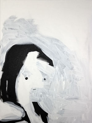 junge Frau, 2018, Acryl auf Leinwand, 60 x 80 cm