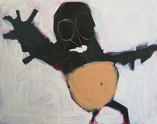 Bauchtanz, 2019, 80 x 100 cm, Acryl auf Leinwand