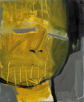 traurig, 2017, 30 x 40 cm, Acryl auf Leinwand