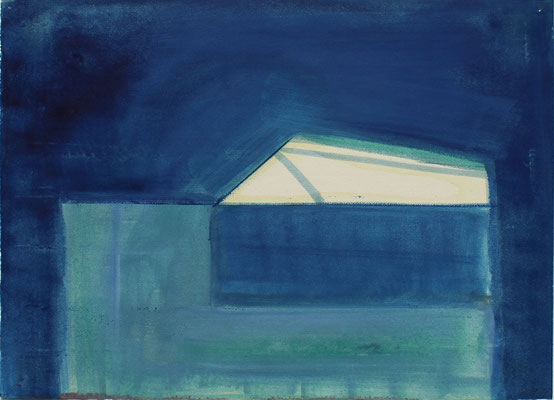 Haus, 1988 - 30 x 40 cm - Öl auf Papier