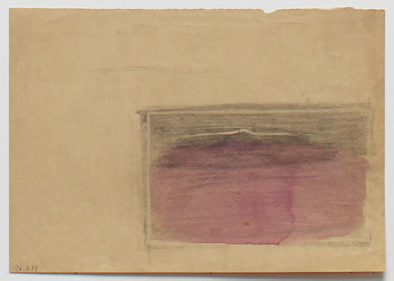 Reise, 1981 - 15 x 21 cm - Bleistift / Wasserfarbe auf Papier