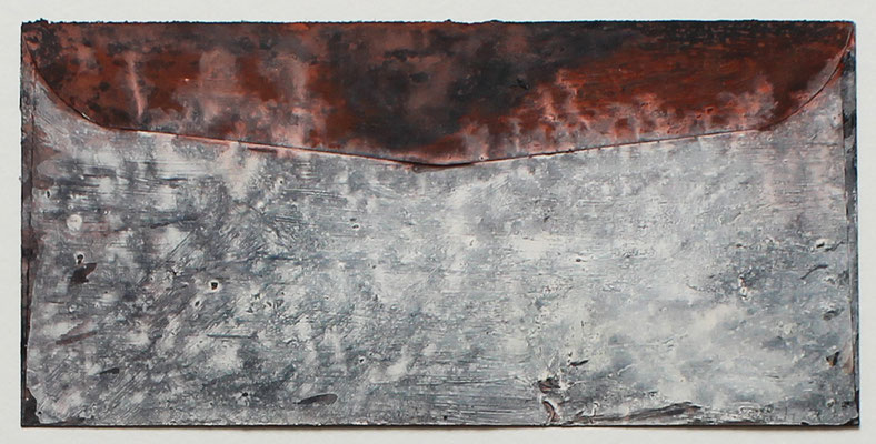 o.T., 1982 - 10,5 x 21,5 cm - Wasserfarbe / Tusche auf Briefumschlag