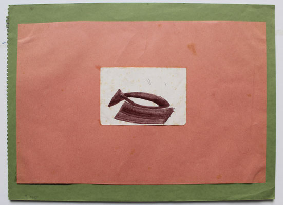 Fisch, 1985 - 24 x 32 cm - Collage / Tusche auf Papier