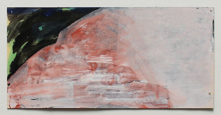 o.T., 1982 - 10,5 x 21,5 cm - Wasserfarbe / Tusche auf Briefumschlag