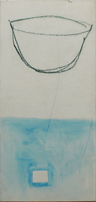 Schale, 1989 - 40 x 20 cm - Mischtechnik auf Pappe