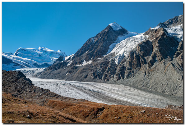 Grand Combin 4314 m, Glacier et Combin de Corbassière 3716 m