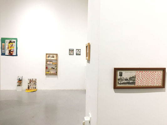 Minute collage, Hacking the network, exhibition installation, photo: Dragan Petrovic
